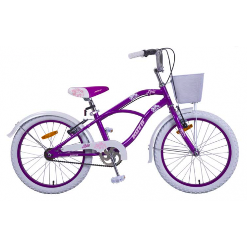 Bicicleta niña r 20 kova jazz violeta o rosa perlado