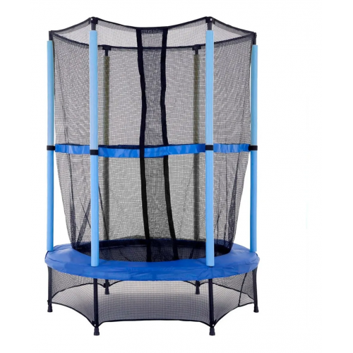 TRAMPOLIN CON RED Y ESCALERA 1,40