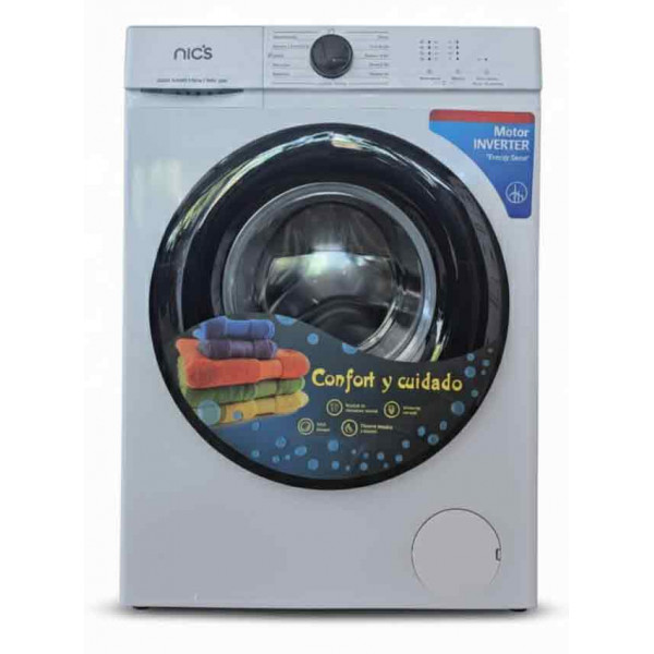 Lavarropas FRONTAL 10,5kg  NICS Blanco LAV-10,5KG