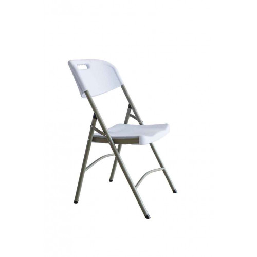 Silla plegable polipropileno blanca