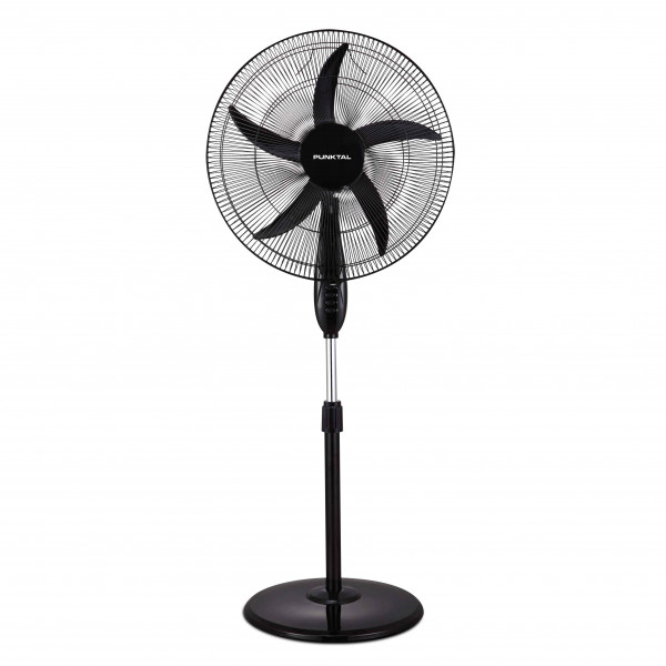 Ventilador de pie punktal pk-5012 vt 1.70 mts. 5 aspas negro 40cm