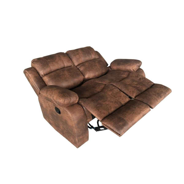 RECLINER MARRON GASTADO 2 CUERPOS