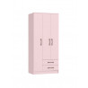 ROPERO MOSCU 3 PTAS 2 CAJ COLOR BLUSH