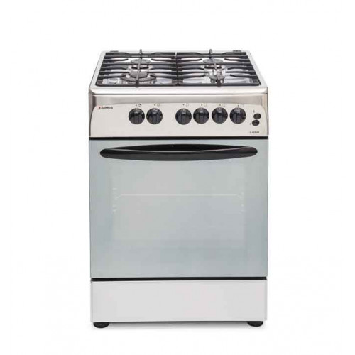 Cocina james c-325 ch frente acero a gas con grill electrico