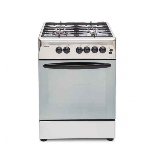 Cocina james c-325 ch frente acero a gas con grill electrico