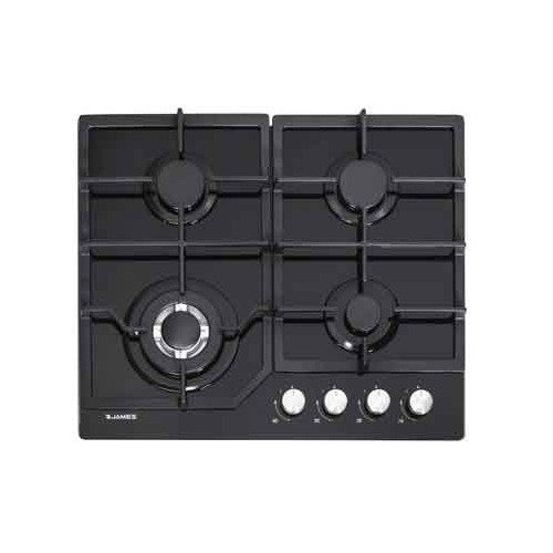 Anafe a gas James 4 H AGB VN  VIDRIO NEGRO
