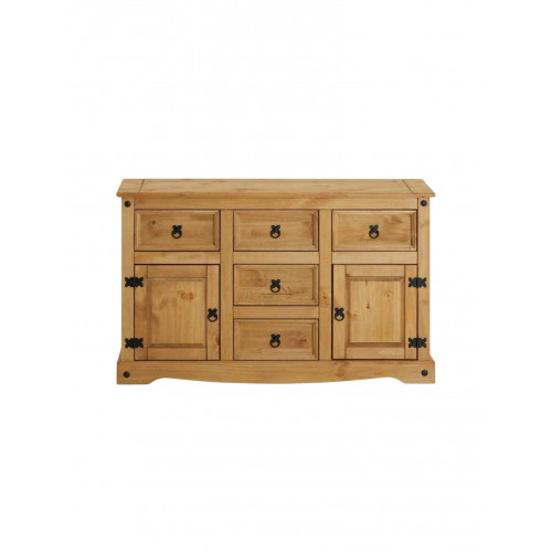 Buffet 2 puertas 5 cajones cera natural p5401-cr-nat
