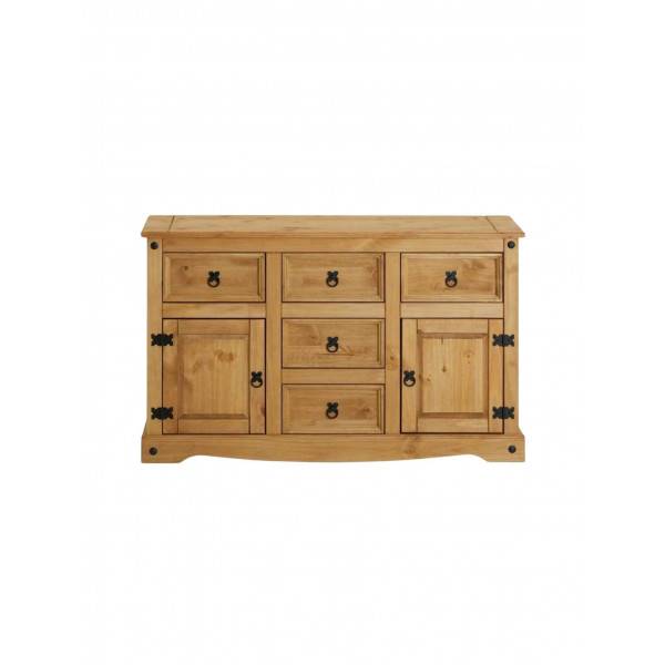 Buffet 2 puertas 5 cajones cera natural p5401-cr-nat