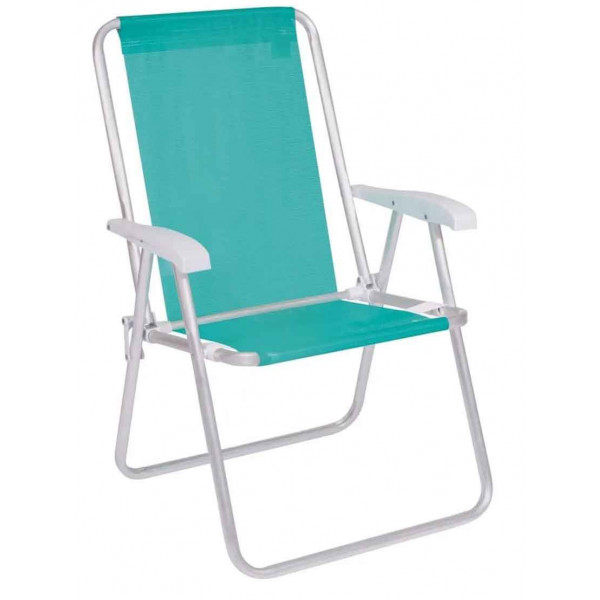 Silla MOR 2183 Alta Conforto Alum. Sanne con apoya brazos plástico