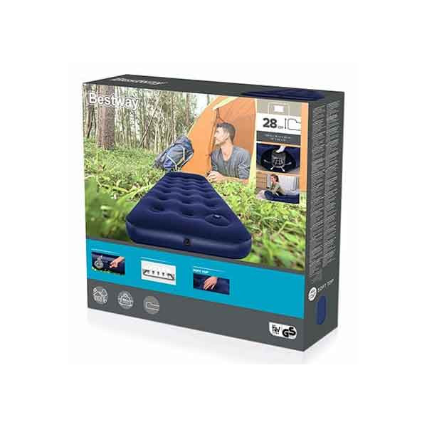 COLCHON INFLABLE 1 PLAZA 67223 ALMOHADA E INFLADOR INCORPORADO