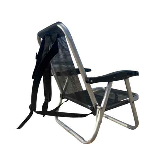 SILLA BAJA ALUMINIO ZAKA BUZIOS CON CORREA