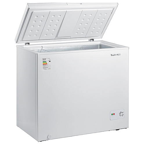Freezer horizontal james fhj-250 kr 245 lt 1 puerta cerradura eficiencia b - doble acción - interior aluminio