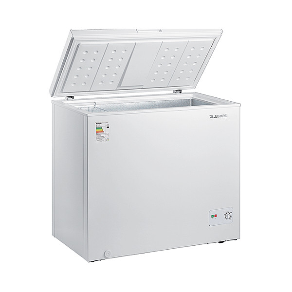 Freezer horizontal james fhj-250 kr 245 lt 1 puerta cerradura eficiencia b - doble acción - interior aluminio