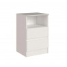 Mesa de luz 2 cajones aurora 5080b blanco