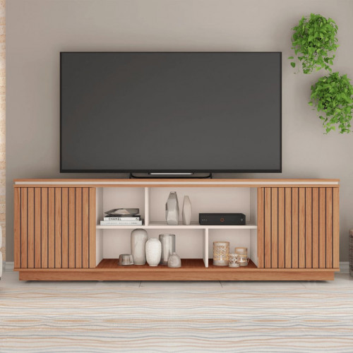 Rack tv 75" Simetria 1.80 freijo/off white