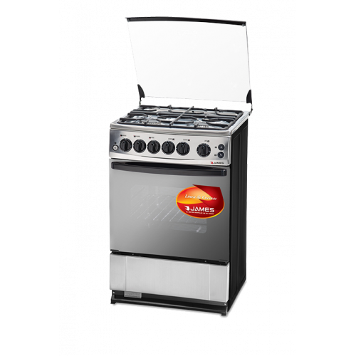 Cocina james c-325 ch frente acero a gas con grill electrico