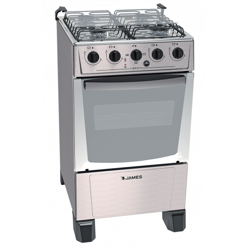 Cocina combinada james c-205 b inox frente acero