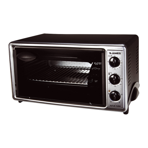 HORNO HJTI-45 FRENTE INOX 45 Lts. ● Turbo ● Horno de 4 funciones