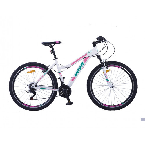 Bicicleta dama r 27,5 kova tibet v-brake blanco perlado talle s y m