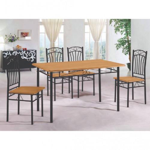 Comedor de cano 4 sillas 82342 natural