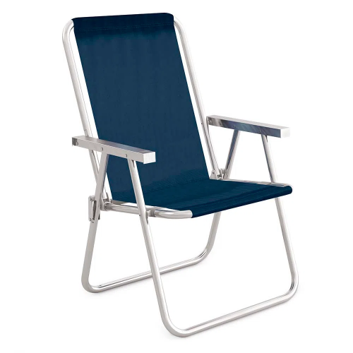 Silla mor alta conforto aluminio sannet azul 2158