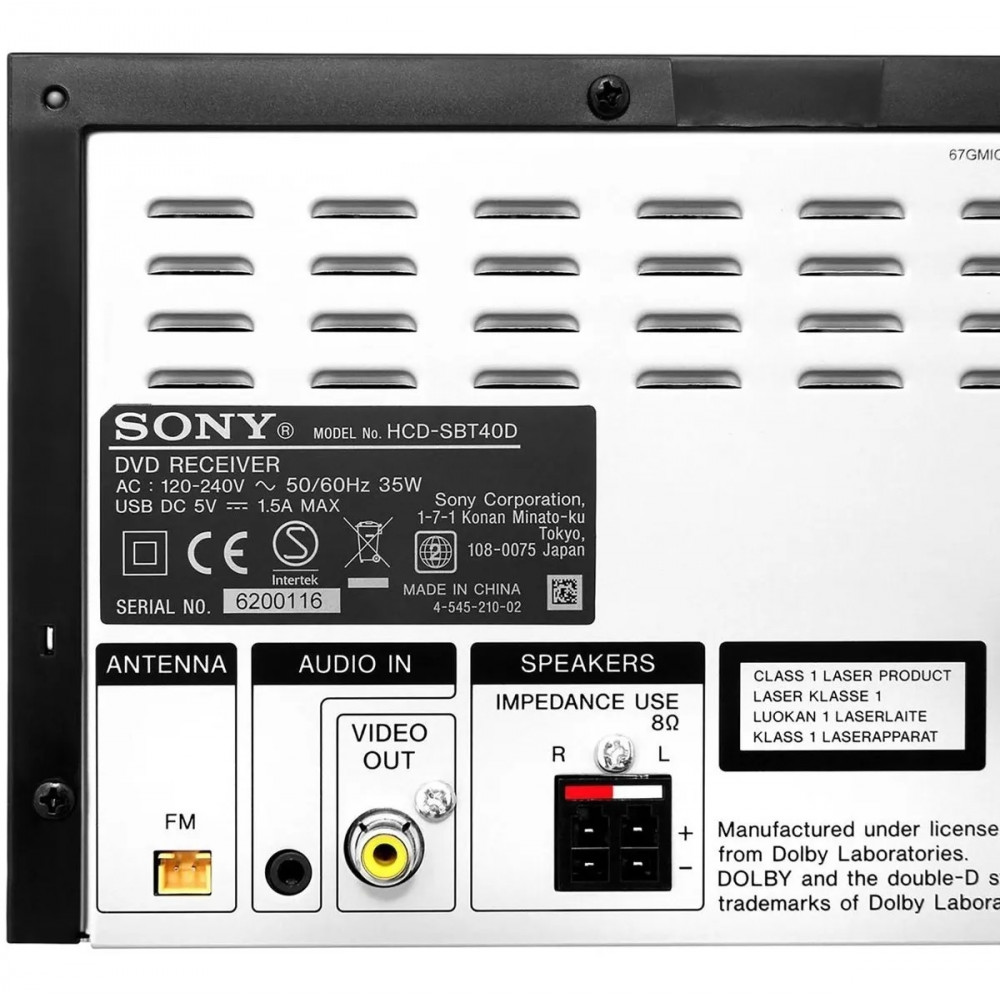 素晴らしい品質 SONY ホームオーディオ CMT-SBT40 - アンプ