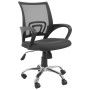 Silla escritorio mesh negra sst-4005 con ruedas