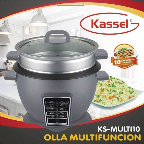 OLLA MULTIFUNCION ARROCERA KASSEL DIGITAL 2,2 LT10 funciones interior removible de cerámica