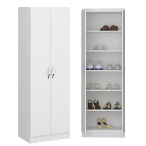 Mueble multiuso 6 estantes 1011-01 60 x 1,82 x 36 blanco