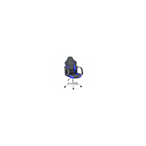 SILLA GAMER NEGRO Y AZUL Y2706