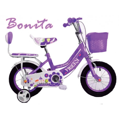 BICICLETA NIÑA R 12 LOLI ANIMALES ASIENTITO NIGABIKE