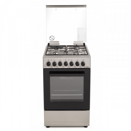 Cocina combinada 3+1 james c-211 a tks inox frente acero ● grill eléctrico ● 3 horn. gas ● 1 disco ● encendido