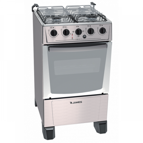 Cocina combinada james c-205 b inox frente acero