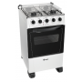 COCINA COMBINADA THOMPSON CTH 1500 BLANCA O NEGRA ● 4 H GAS y HORNO ELECTRICO