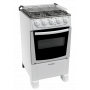 COCINA A GAS 4 HORN C-105B BLANCO ● Termocupla de Seguridad ● Mesada Inox ● Encendido electrónico total