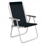 Silla mor alta conforto aluminio sannet negro 2159