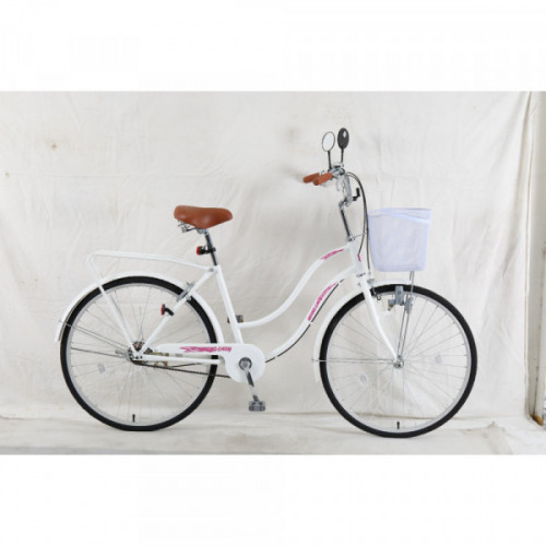 Bicicleta dama r 26 paseo blanca con espejos nitro lady
