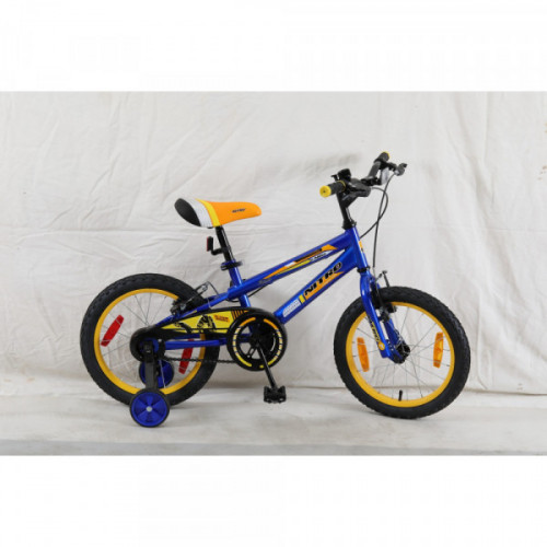 Bicicleta niño r 16 boy azul y amarillo nitro