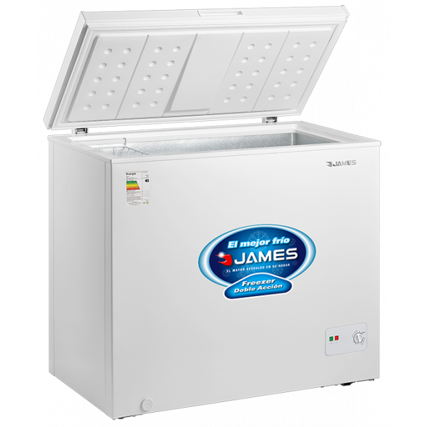 FREEZER HORIZONTAL JAMES FHJ-210 K 194 LT. 1 PUERTA CERRADURA EFICIENCIA B - Doble Acción - Interior Aluminio