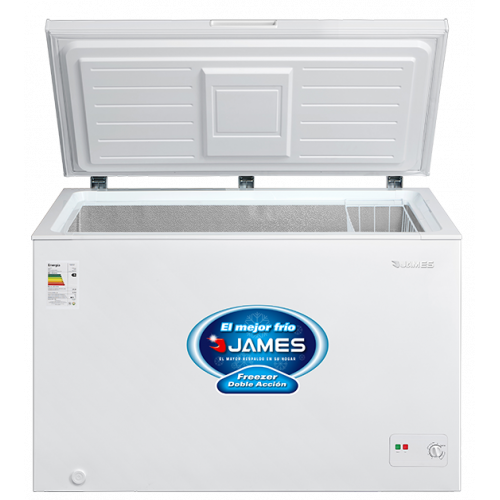 FREEZER HORIZONTAL JAMES FHJ-410 KN 418 LT 1 PUERTA EFICIENCIA B - Doble Acción - Interior Aluminio