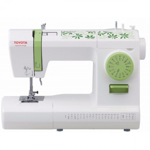 Maquina de coser toyota eco 17c doble aguja brazo libre