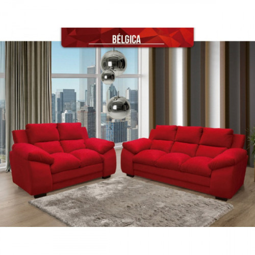 Living en tela belgica 3+2 asientos