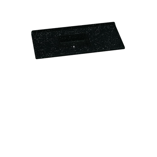Pileta mesada marmolina 1,20 negr
