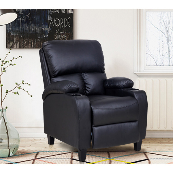 Sofa recliner 1 cuerpo negro