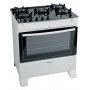 Cocina james supergas mesada de vidrio c-690v blanco 5 hornallas