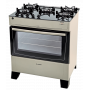 Cocina james supergas mesada de vidrio c-690v blanco 4 hornallas