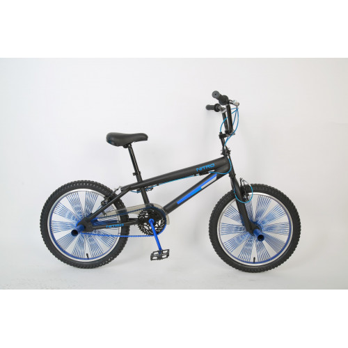 BICICLETA NIÑO R 20 NEGRA COMBINADA AZUL NITRO 20155