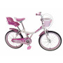 Bici nina r 20 kova lola blanca con canasto y silla porta muneca