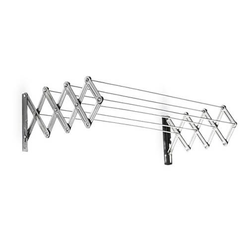 Tendedero de pared mor 6021 acero 80cm . plegable. estructura reforzada.