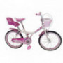 Bici nina r 20 kova lola blanca con canasto y silla porta muneca